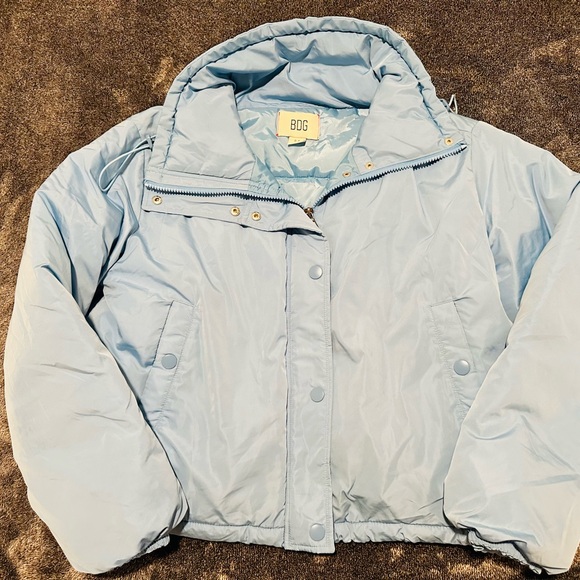 BDG Jackets & Blazers - BDG Sky Blue Quilted Jacket